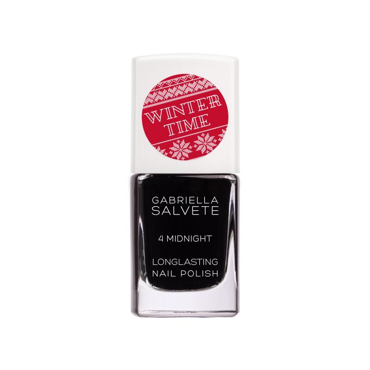 Gabriella Salvete Winter Time Longlasting Nagellack für Frauen 11 ml Farbton  4 Midnight