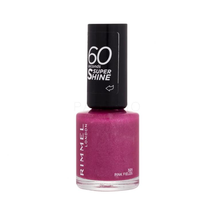 Rimmel London 60 Seconds Super Shine Nagellack für Frauen 8 ml Farbton  321 Pink Fields