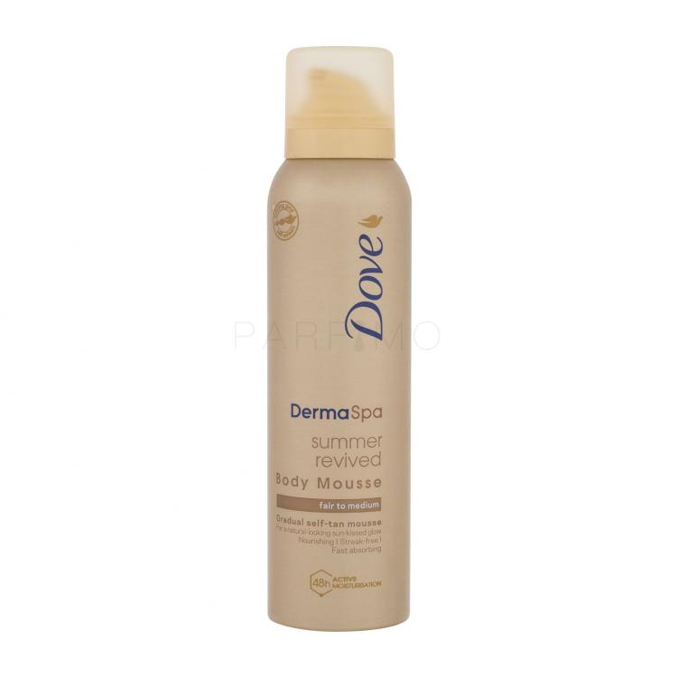 Dove Derma Spa Summer Revived Body Mousse Selbstbräuner für Frauen 150 ml Farbton  Fair To Medium