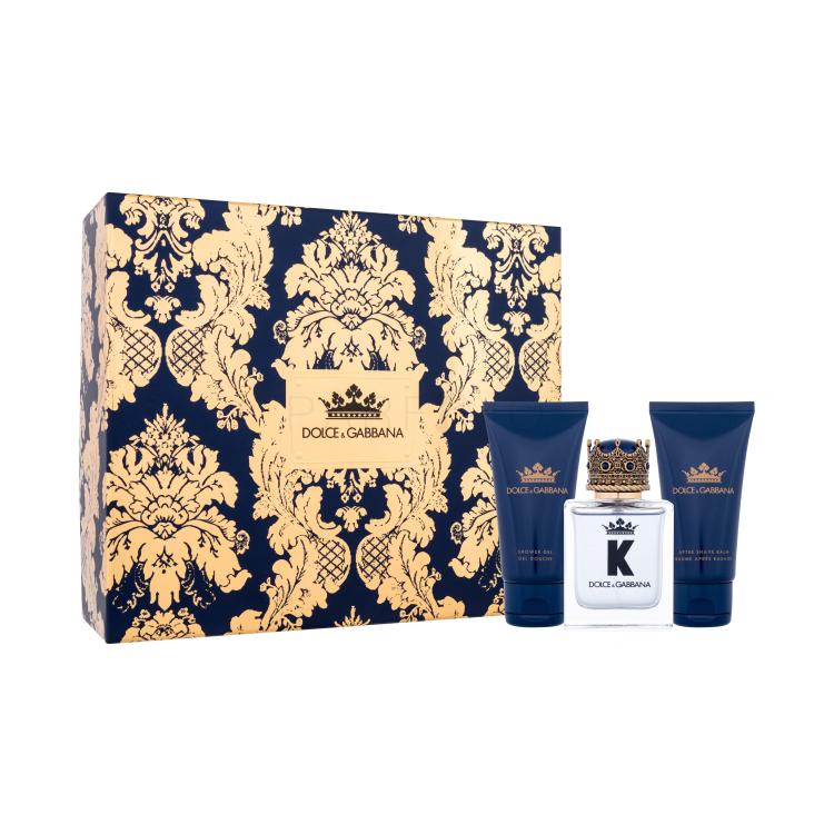 Dolce&amp;Gabbana K Geschenkset Eau de Toilette 50 ml + After Shave Balsam 50 ml + Duschgel 50 ml