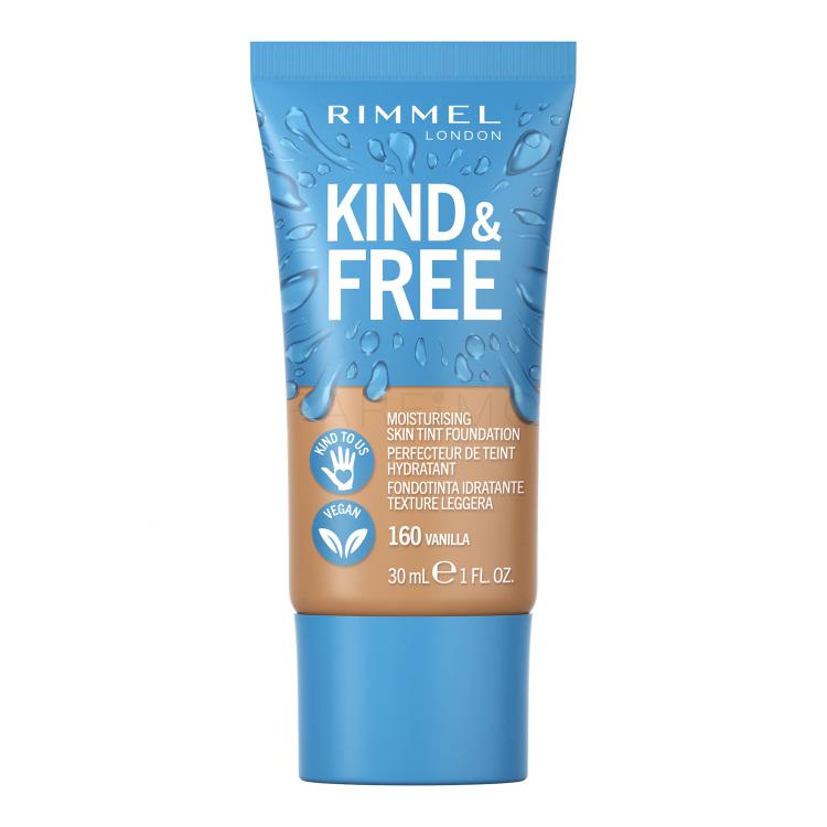 Rimmel London Kind &amp; Free Skin Tint Foundation Foundation für Frauen 30 ml Farbton  160 Vanilla