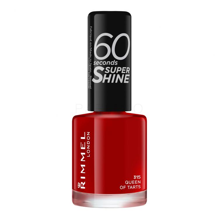 Rimmel London 60 Seconds Super Shine Nagellack für Frauen 8 ml Farbton  315 Queen Of Tarts