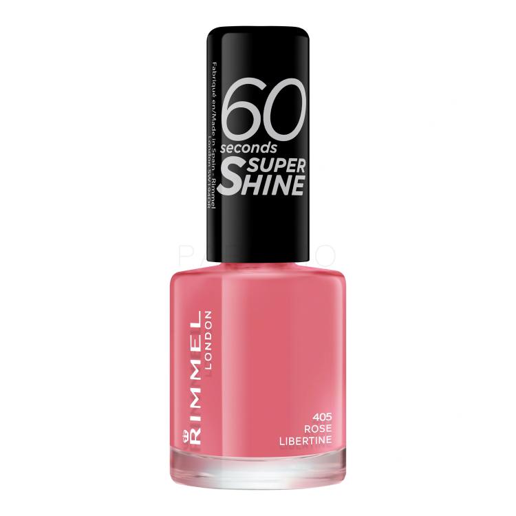 Rimmel London 60 Seconds Super Shine Nagellack für Frauen 8 ml Farbton  405 Rose Libertine