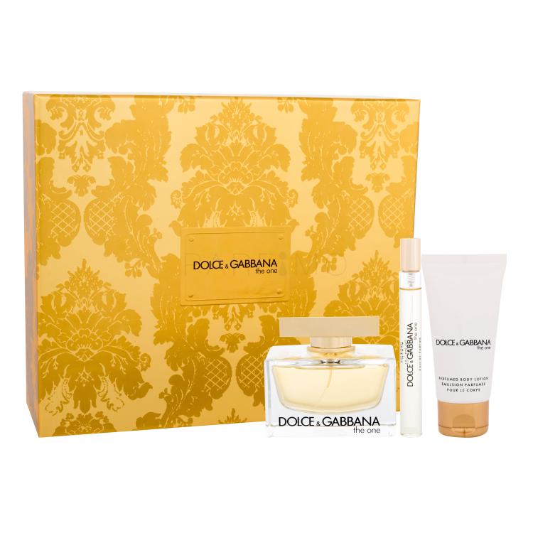 Dolce&amp;Gabbana The One Geschenkset Eau de Parfum 75 ml + Körpermilch 50 ml + Eau de Parfum 10 ml