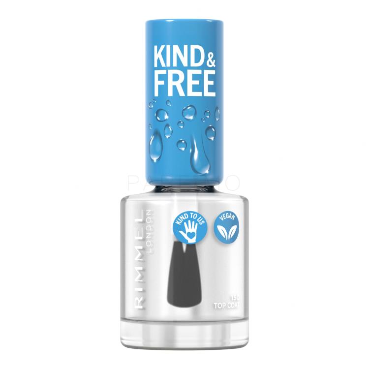 Rimmel London Kind &amp; Free Nagellack für Frauen 8 ml Farbton  150 Top Coat