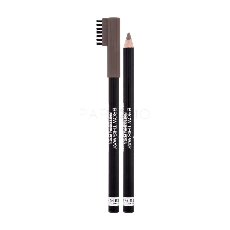 Rimmel London Brow This Way Professional Pencil Augenbrauenstift für Frauen 1,4 g Farbton  005 Ash Brown