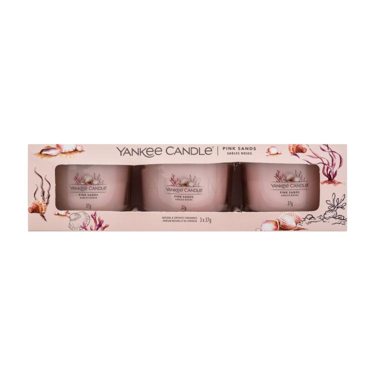 Yankee Candle Pink Sands Geschenkset Duftkerze 3 x 37 g