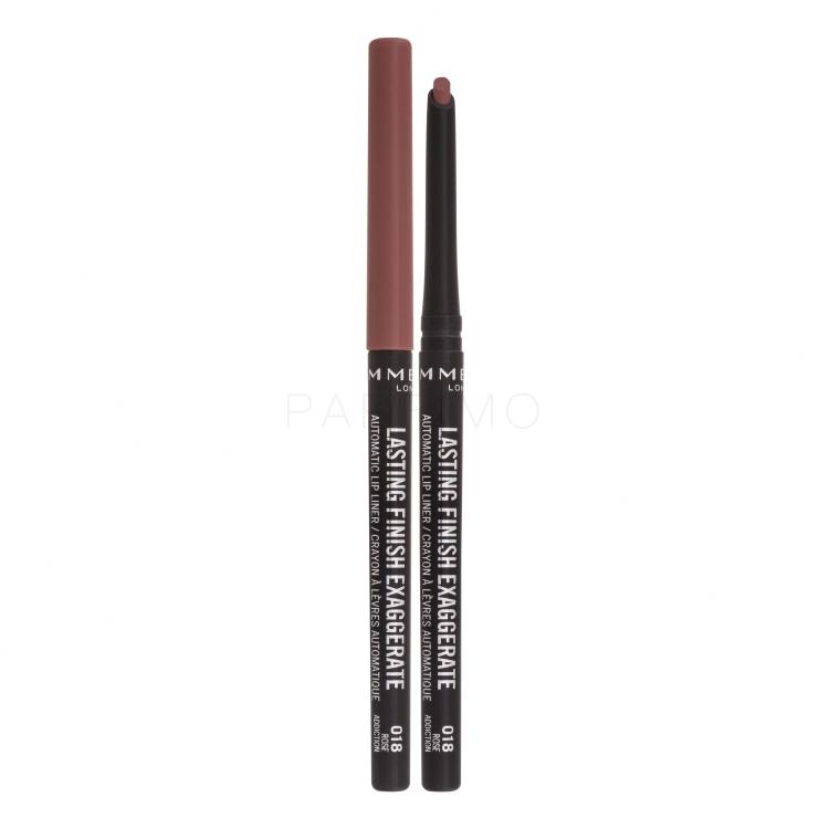 Rimmel London Lasting Finish Exaggerate Lippenkonturenstift für Frauen 0,35 g Farbton  018 Rose Addiction