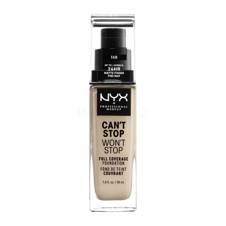 NYX Professional Makeup Can&#039;t Stop Won&#039;t Stop Foundation für Frauen 30 ml Farbton  1.5 Fair