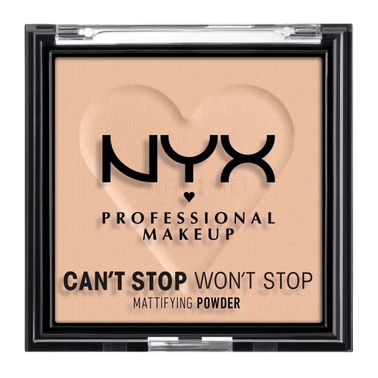 NYX Professional Makeup Can&#039;t Stop Won&#039;t Stop Mattifying Powder Puder für Frauen 6 g Farbton  03 Light Medium