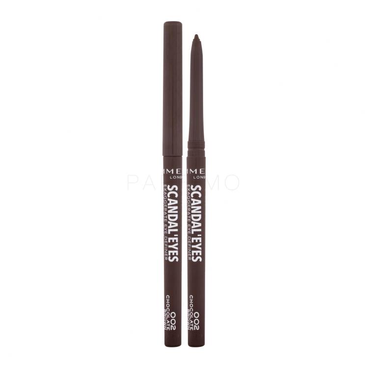 Rimmel London Scandaleyes Exaggerate Eye Definer Kajalstift für Frauen 0,35 g Farbton  002 Chocolate Brown