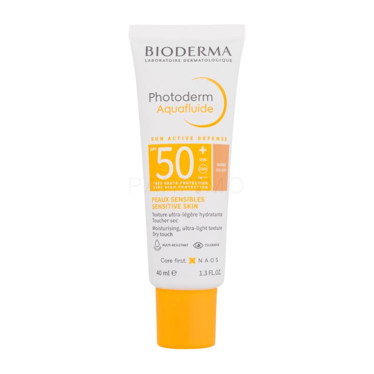 BIODERMA Photoderm Aquafluid Tinted SPF50+ Sonnenschutz fürs Gesicht 40 ml Farbton  Golden