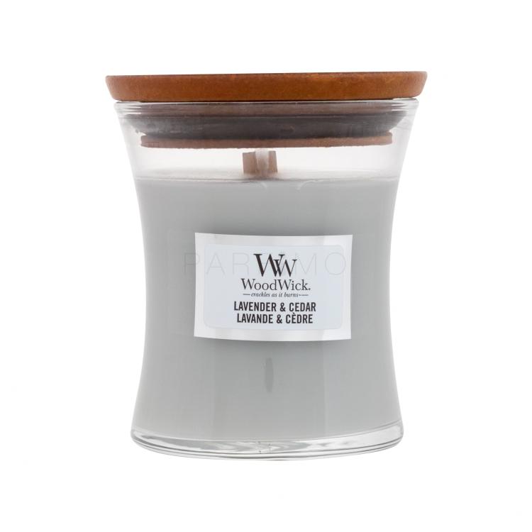 WoodWick Lavender &amp; Cedar Duftkerze 85 g