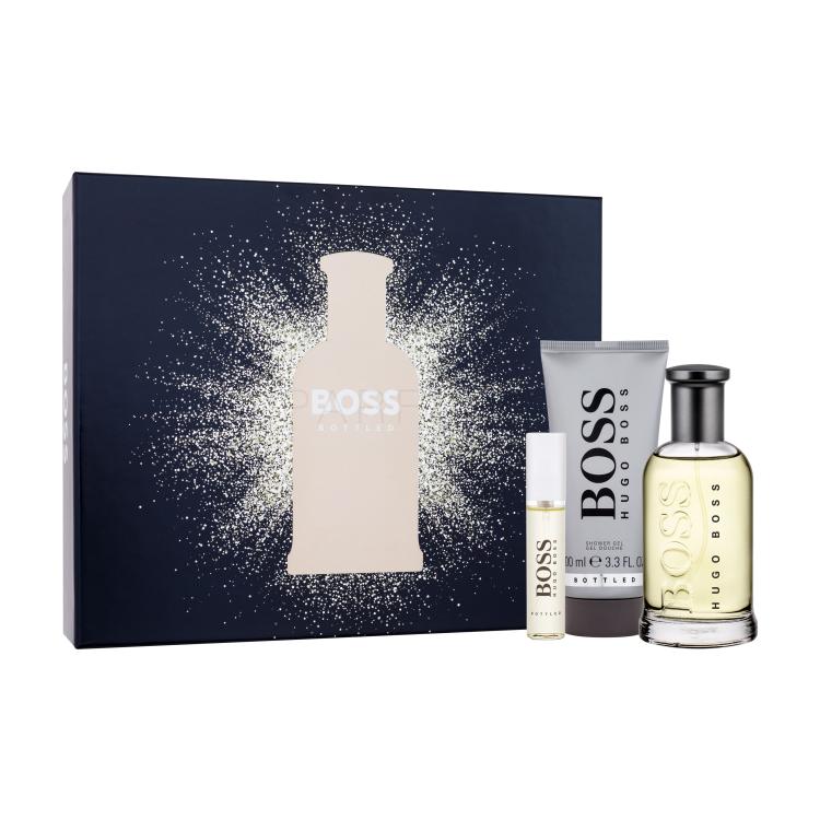 HUGO BOSS Boss Bottled Geschenkset Eau de Toilette 100 ml + Duschgel 100 ml + Eau de Toilette 10 ml