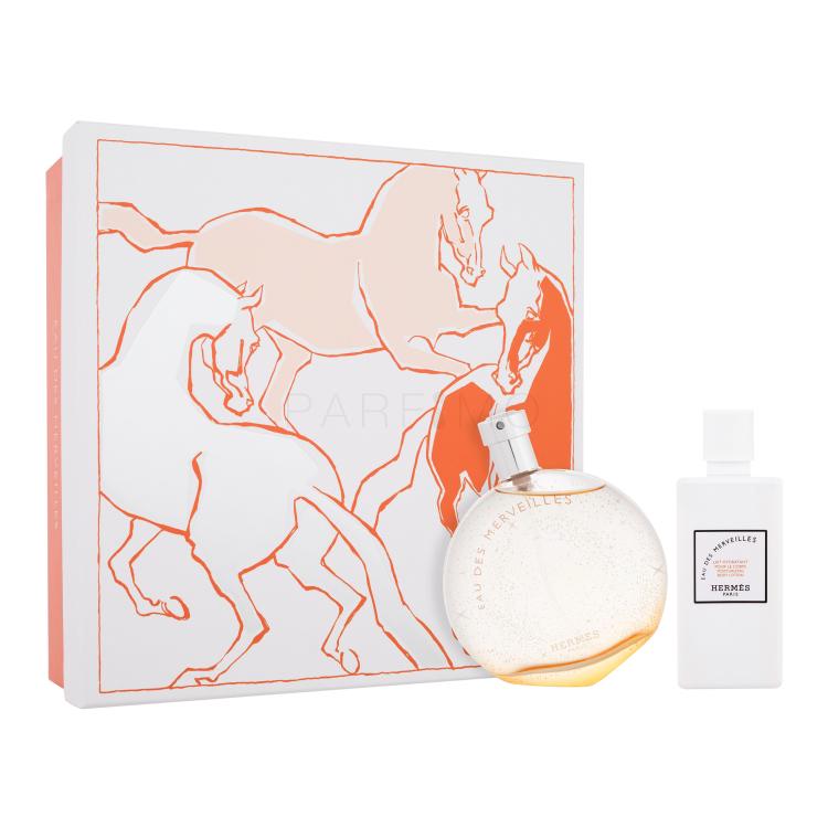 Hermes Eau Des Merveilles Geschenkset Eau de Toilette 100 ml + Körpermilch 80 ml