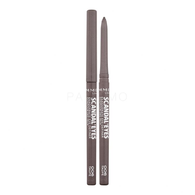 Rimmel London Scandaleyes Exaggerate Eye Definer Kajalstift für Frauen 0,35 g Farbton  006 Taupe