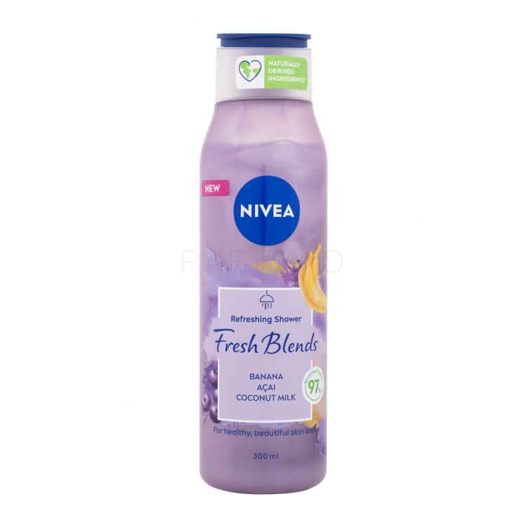 Nivea Fresh Blends Banana &amp; Acai Refreshing Shower Duschgel für Frauen 300 ml