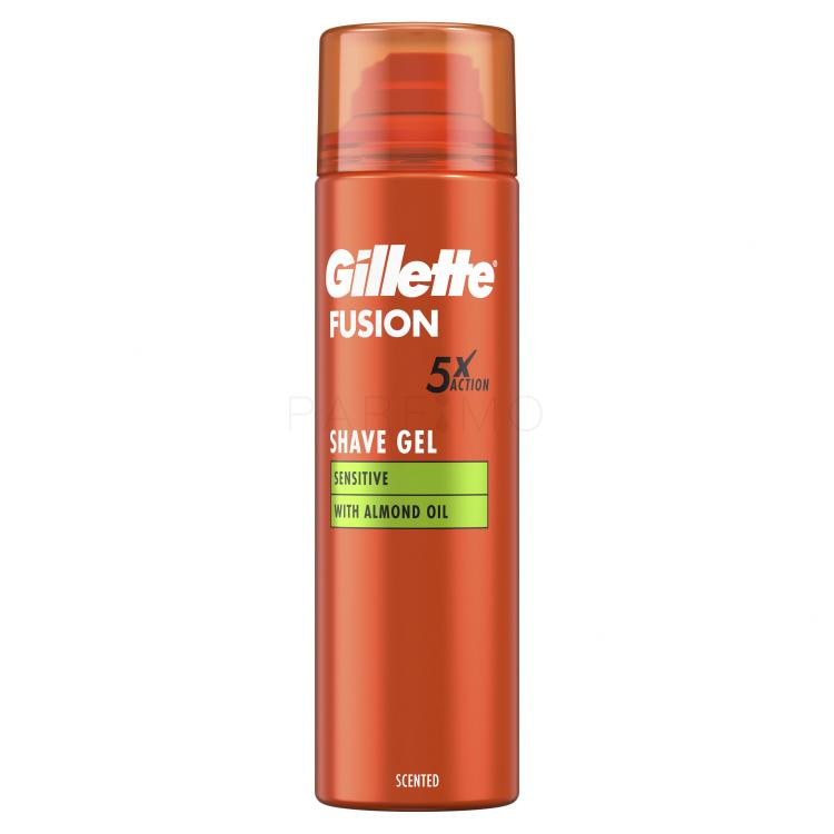 Gillette Fusion Sensitive Shave Gel Rasiergel für Herren 200 ml