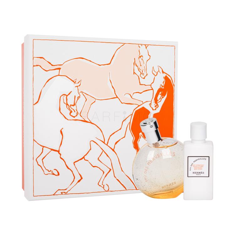 Hermes Eau Des Merveilles Geschenkset Eau de Toilette 50 ml + Körpermilch 40 ml