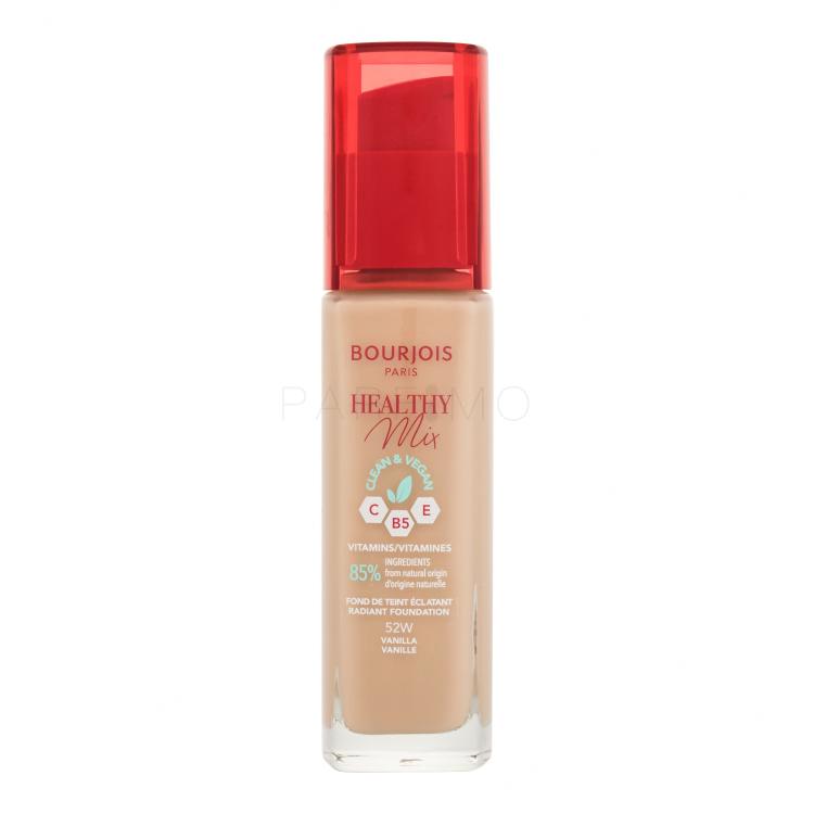 BOURJOIS Paris Healthy Mix Clean &amp; Vegan Radiant Foundation Foundation für Frauen 30 ml Farbton  52W Vanilla