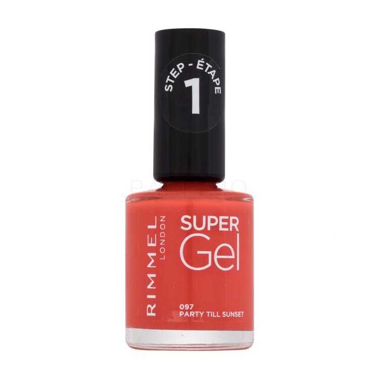 Rimmel London Super Gel STEP1 Nagellack für Frauen 12 ml Farbton  097 Party Till Sunset