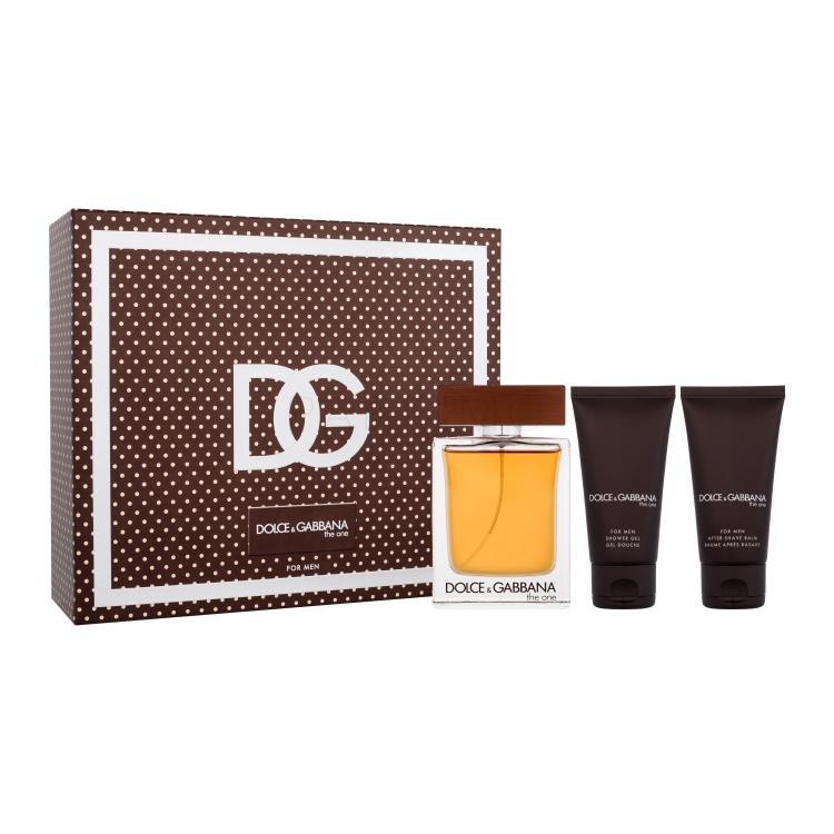 Dolce&amp;Gabbana The One Geschenkset Eau de Toilette 100 ml + Duschgel 50 ml + Rasierbalsam 50 ml