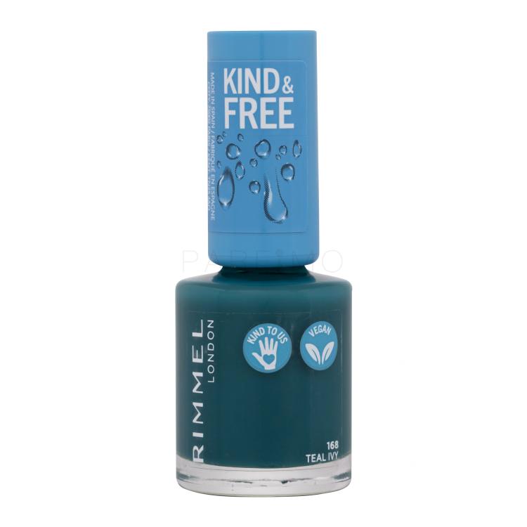 Rimmel London Kind &amp; Free Nagellack für Frauen 8 ml Farbton  168 Teal Ivy