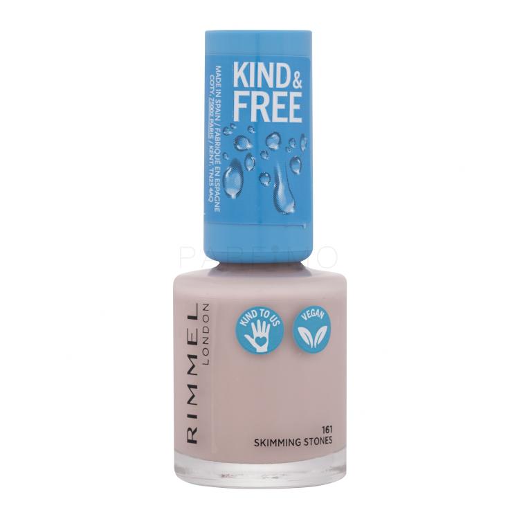 Rimmel London Kind &amp; Free Nagellack für Frauen 8 ml Farbton  161 Skimming Stones