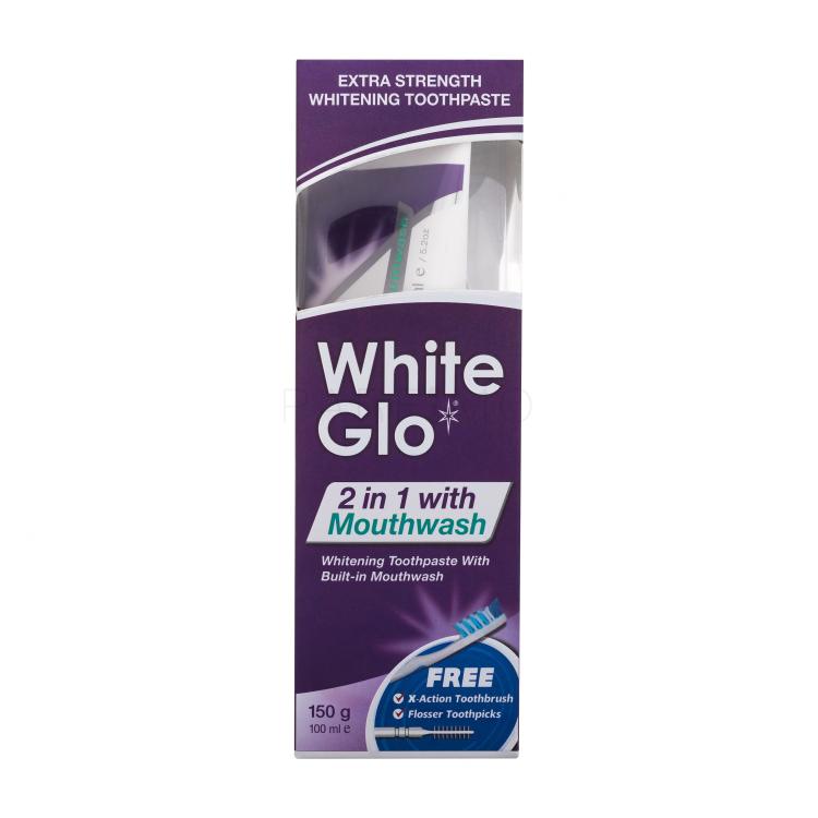 White Glo 2 in 1 with Mouthwash Zahnpasta Set