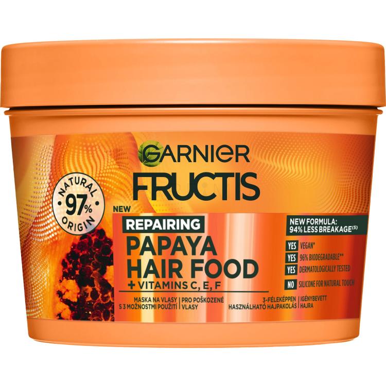 Garnier Fructis Hair Food Papaya Repairing Mask Haarmaske für Frauen 400 ml