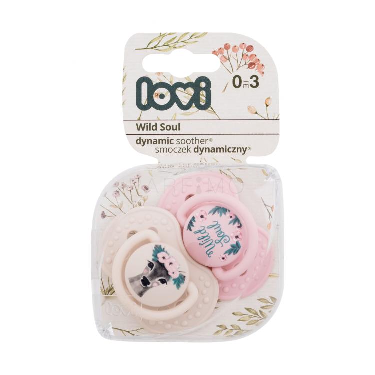 LOVI Wild Soul Dynamic Soother Girl 0-3m Schnuller für Kinder 2 St.