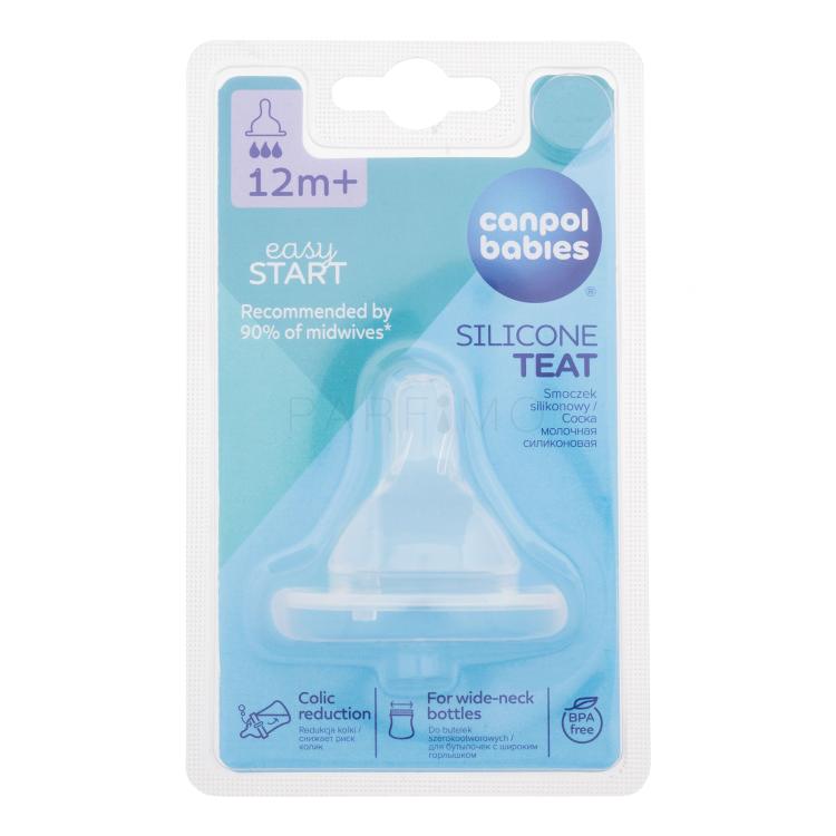 Canpol babies Easy Start Silicone Teat Fast 12m+ Sauger für Kinder 1 St.