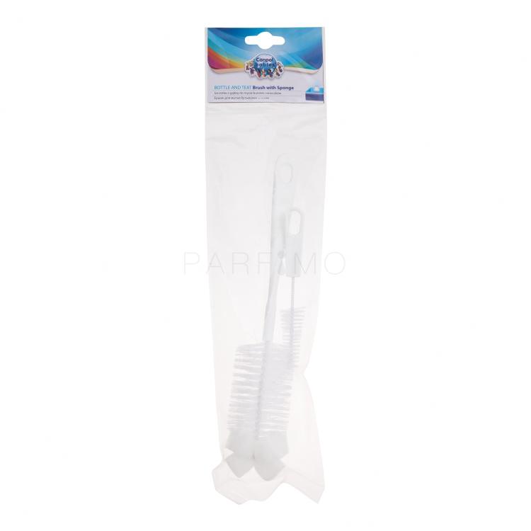 Canpol babies Bottle And Teat Brush With Sponge Reinigung &amp; Sterilisation für Kinder 2 St.