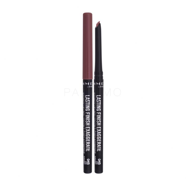 Rimmel London Lasting Finish Exaggerate Lippenkonturenstift für Frauen 0,35 g Farbton  045  Epic Burgundy