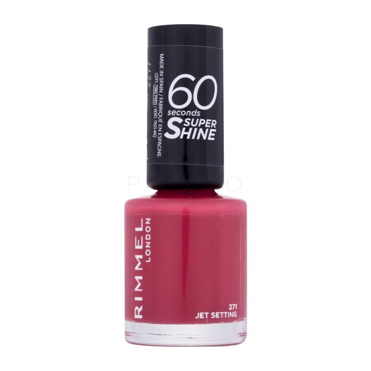 Rimmel London 60 Seconds Super Shine Nagellack für Frauen 8 ml Farbton  271 Jet Setting