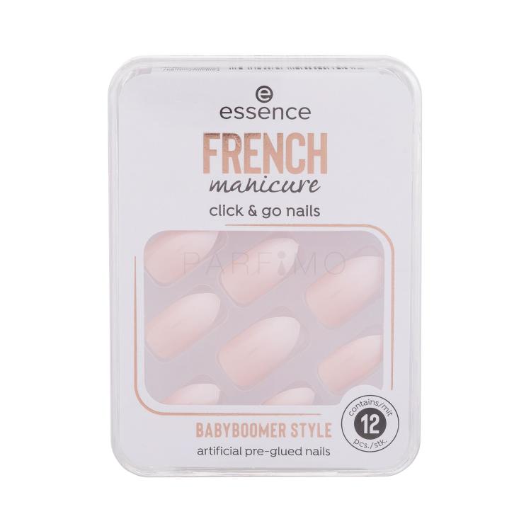 Essence French Manicure Click &amp; Go Nails Kunstnägel für Frauen Farbton  02 Babyboomer Set