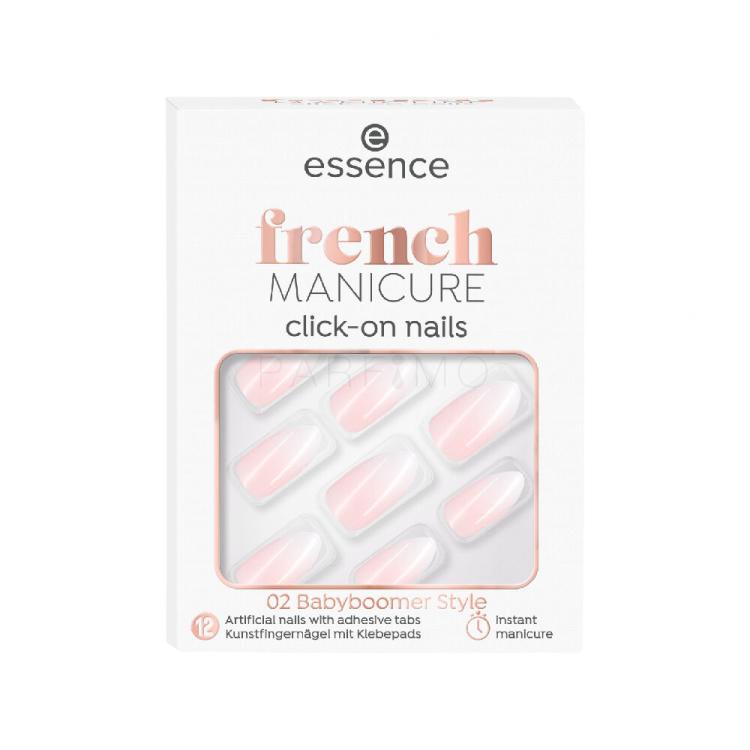 Essence French Manicure Click &amp; Go Nails Kunstnägel für Frauen Farbton  02 Babyboomer Set