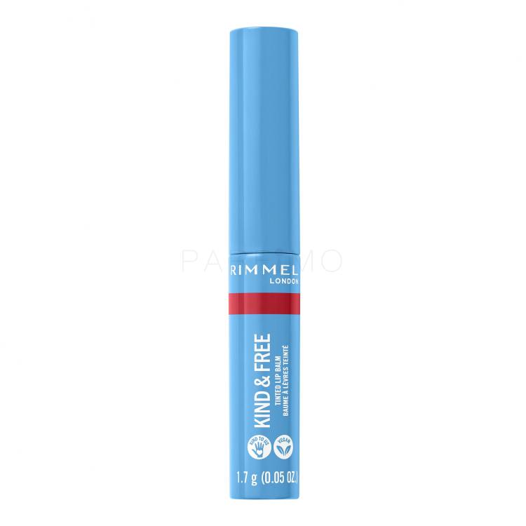 Rimmel London Kind &amp; Free Tinted Lip Balm Lippenbalsam für Frauen 4 g Farbton  005 Turbo Red