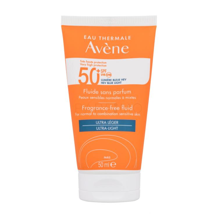 Avene Sun Fragrance-Free Fluid Ultra-Light SPF50+ Sonnenschutz fürs Gesicht 50 ml