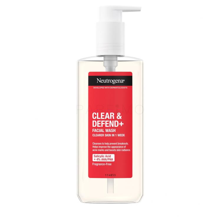 Neutrogena Clear &amp; Defend+ Facial Wash Reinigungsgel 200 ml