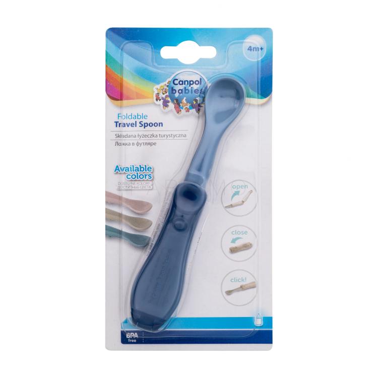 Canpol babies Travel Spoon Foldable Blue Geschirr für Kinder 1 St.