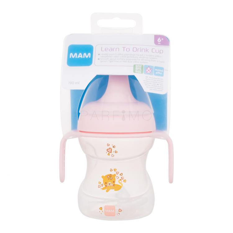 MAM Learn To Drink Cup 6m+ Blush Trinkbecher für Kinder 190 ml