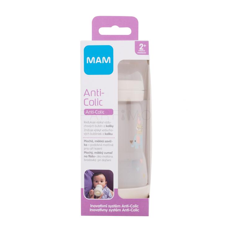 MAM Easy Start Anti-Colic 2m+ Linen Babyflasche für Kinder 260 ml