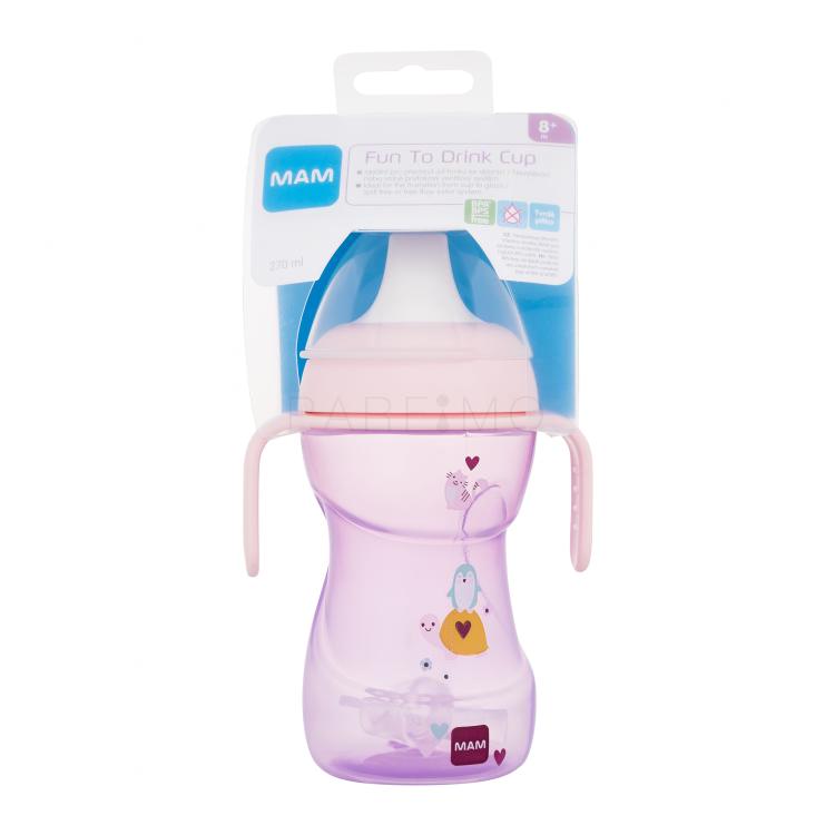 MAM Fun To Drink Cup 8m+ Blush Trinkbecher für Kinder 270 ml