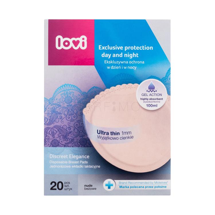 LOVI Discreet Elegance Disposable Breast Pads Beige Stilleinlagen für Frauen Set