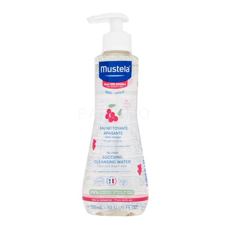 Mustela Bébé Soothing Cleansing Water No-Rinse Reinigungswasser für Kinder 300 ml