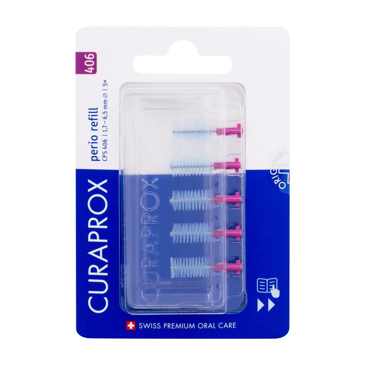 Curaprox CPS 406 Perio Refill 1,7 - 6,5 mm Zwischenraumzahnbürste Set