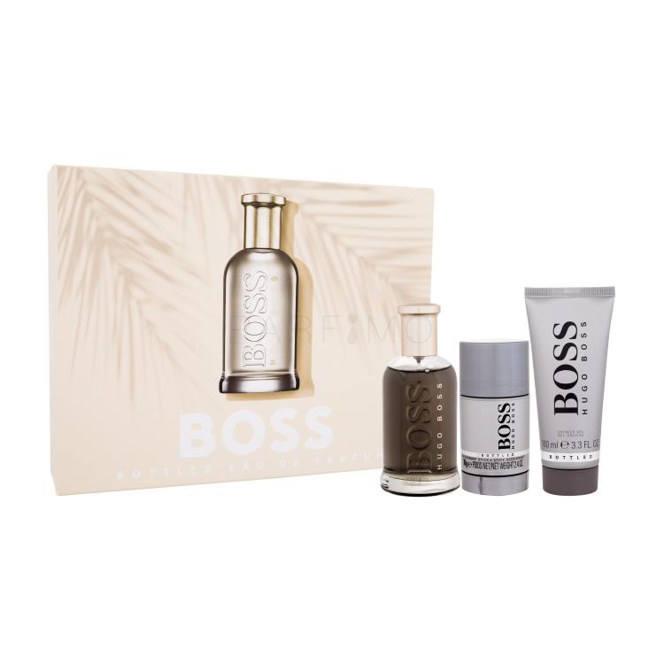 HUGO BOSS Boss Bottled Geschenkset Eau de Parfum 100 ml + Duschgel 100 ml + Deostick 75 ml