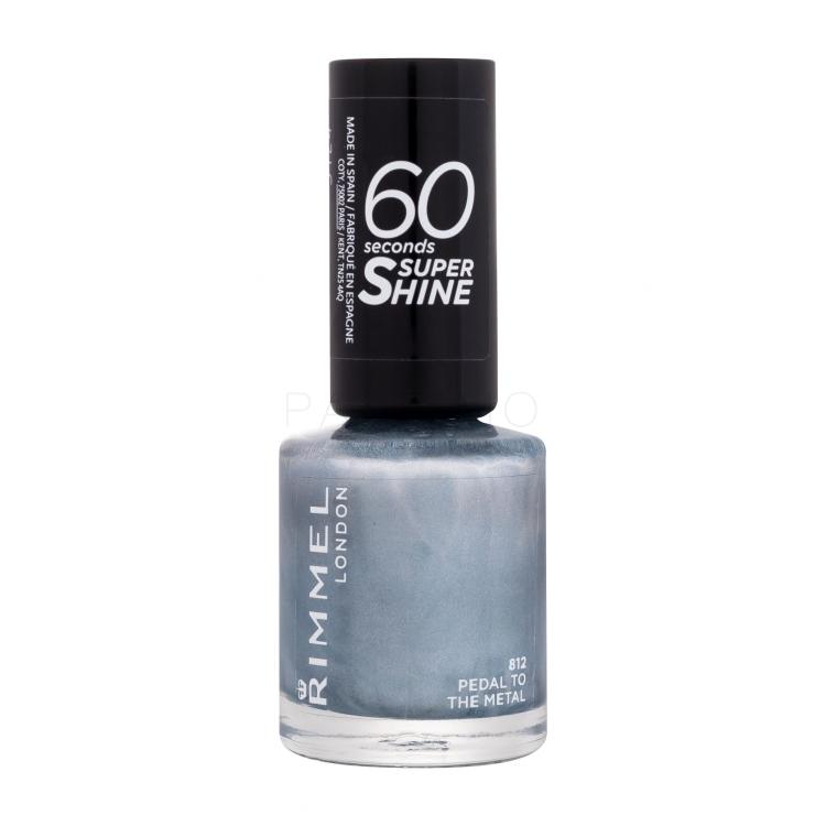 Rimmel London 60 Seconds Super Shine Nagellack für Frauen 8 ml Farbton  812 Pedal To The Metal