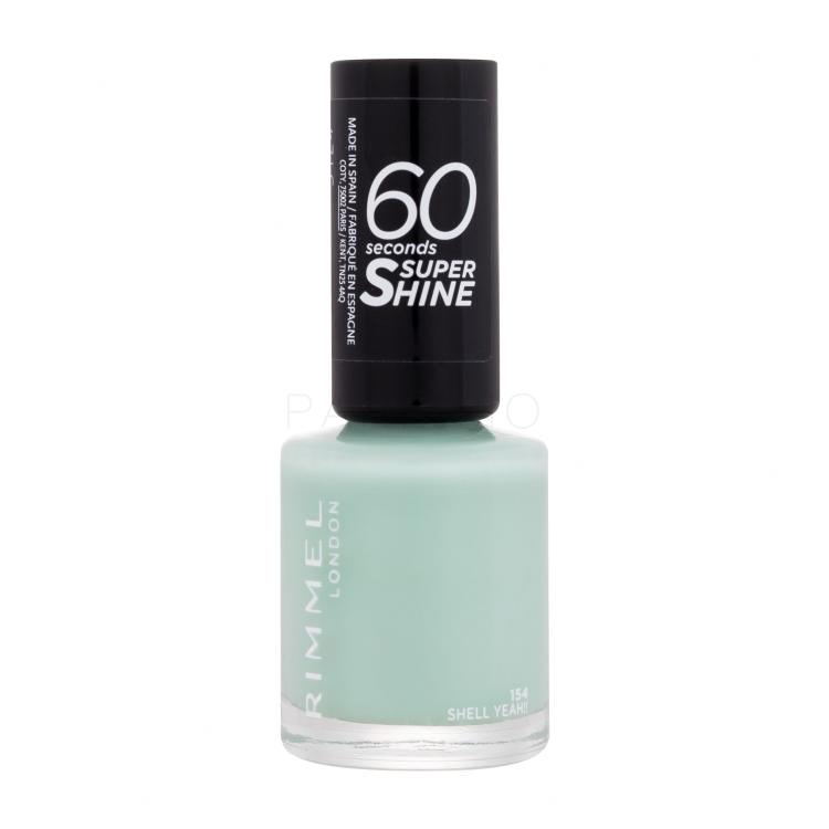 Rimmel London 60 Seconds Super Shine Nagellack für Frauen 8 ml Farbton  154 Shell Yeah!!